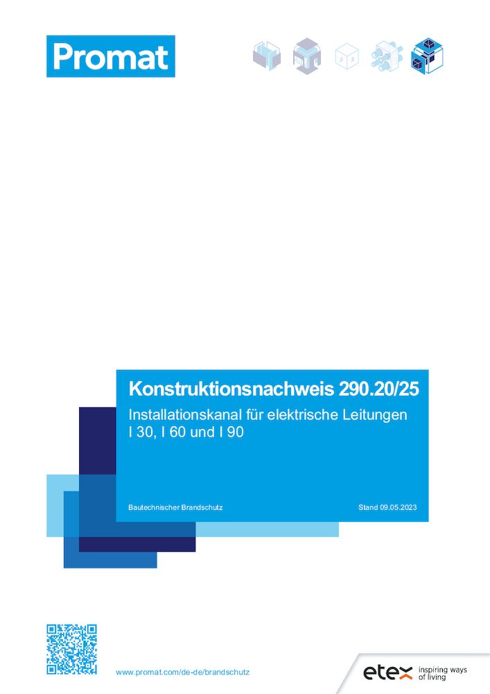 290.20 bis 25 | In­st­al­la­tions­kanäle für elektr. Leitungen