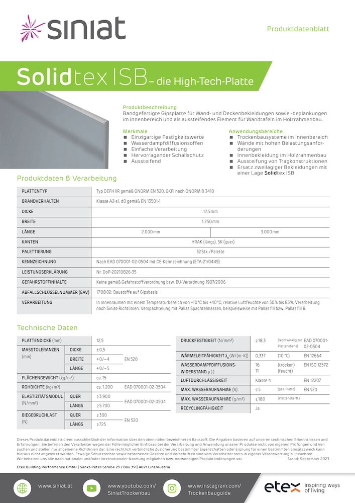 Solidtex ISB - Die High-Tech-Platte