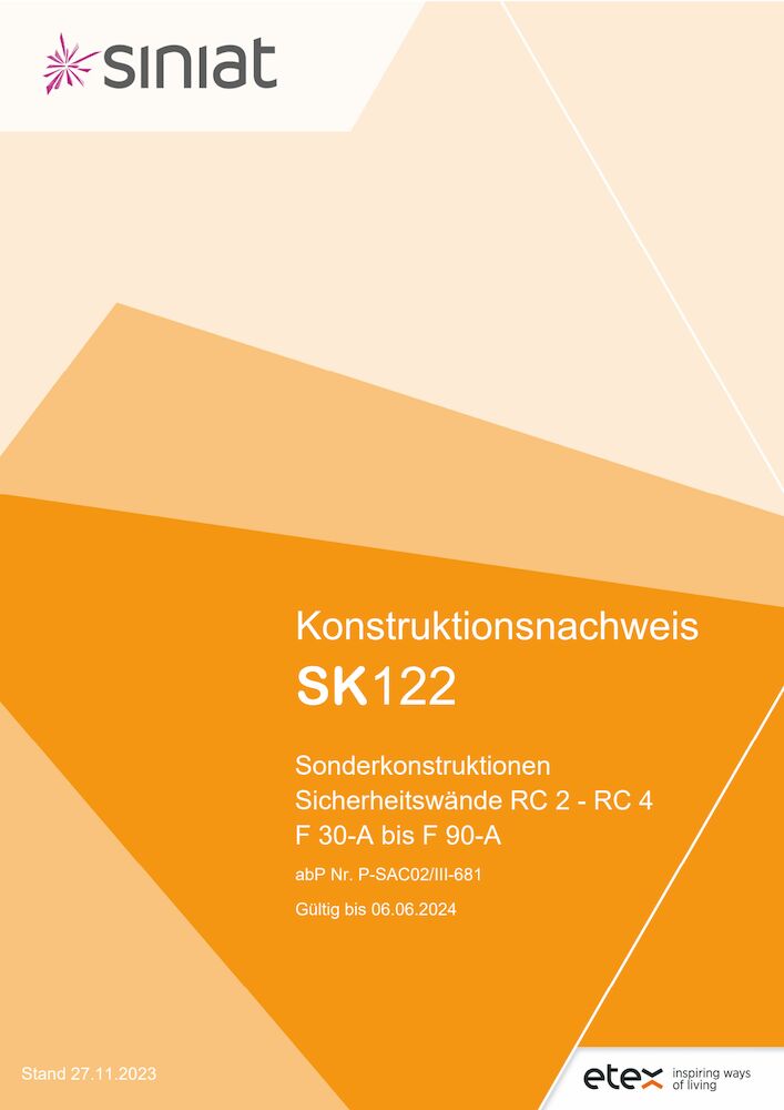 SK122 | F30-A bis F90-A | Sicherheitswände RC 2 bis RC 4
